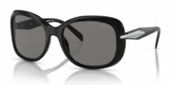 Prada PR 04ZS Glasses -Silhouette || Pure Shop pr 04zs black w polar dark grey lenses