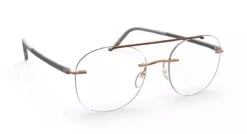 Silhouette The Wave 5567LV Glasses -Silhouette || Pure Shop the wave 5567lv rosegold lilac